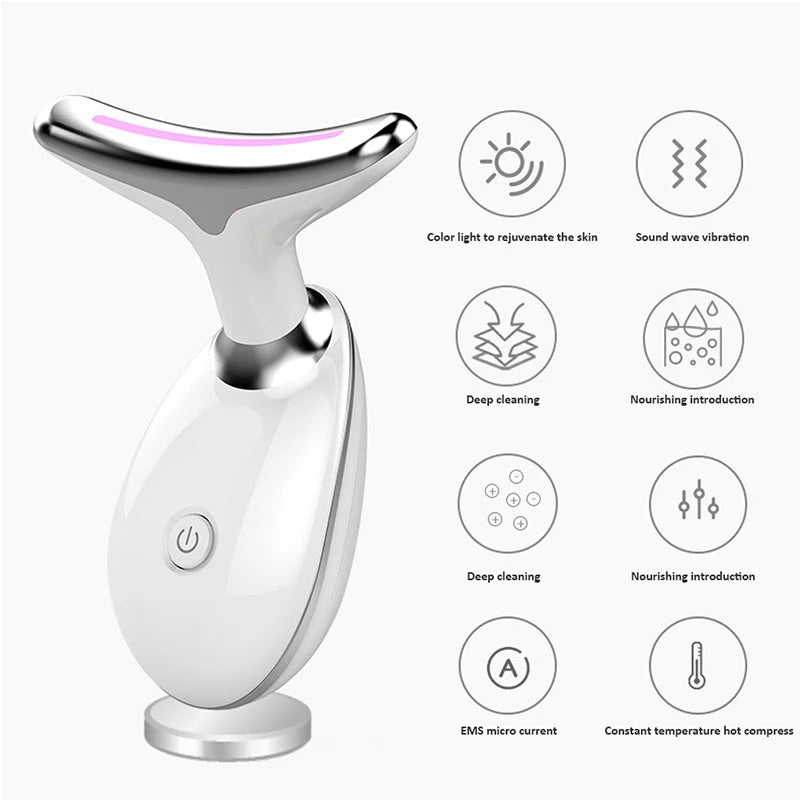 Anti-Aging Face Lifting Device with Therapy Reduce Wrinkle Skin Tightening Rejuvenation Neck Lifting Massager